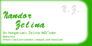 nandor zelina business card